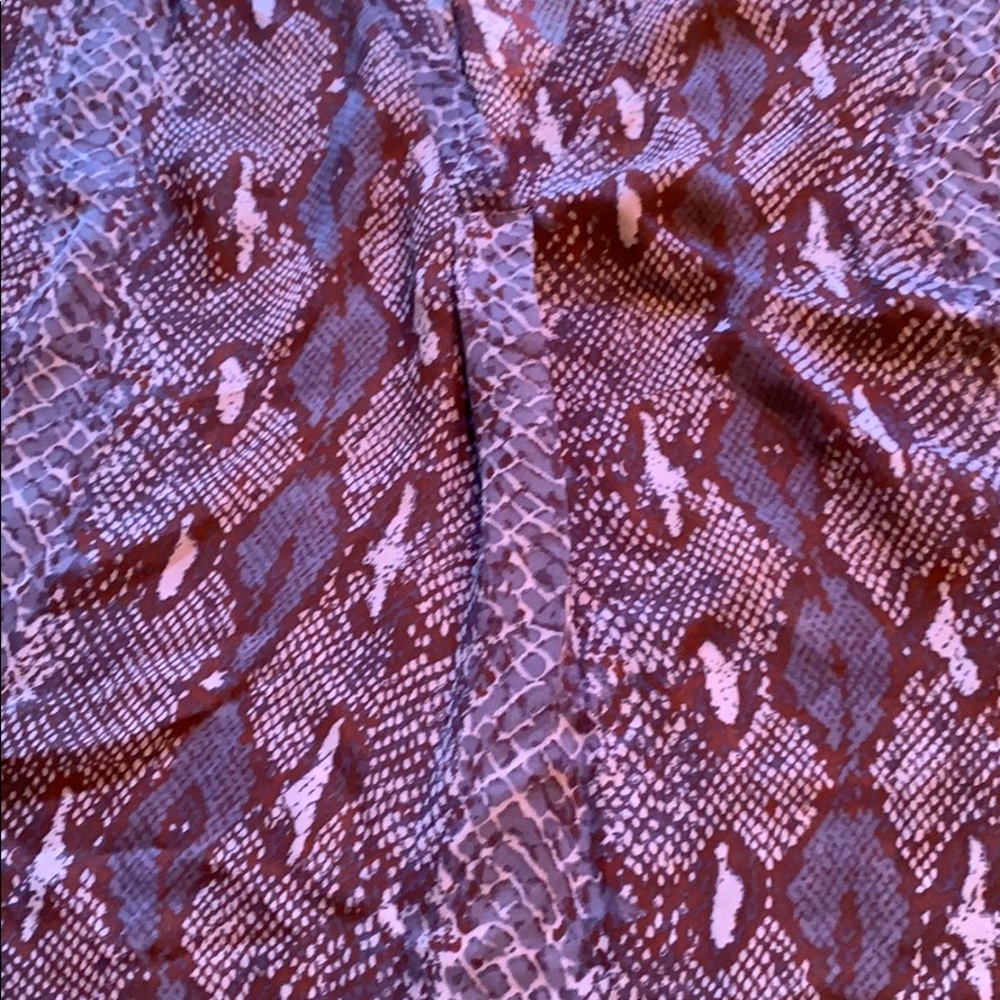 Banana Republic Python Pattern Blouse Small - image 4
